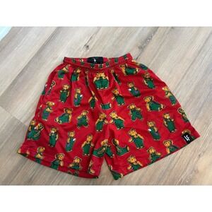 Lost Files Clothing Corduroy Red Mesh Shorts MENS NEW‎ M